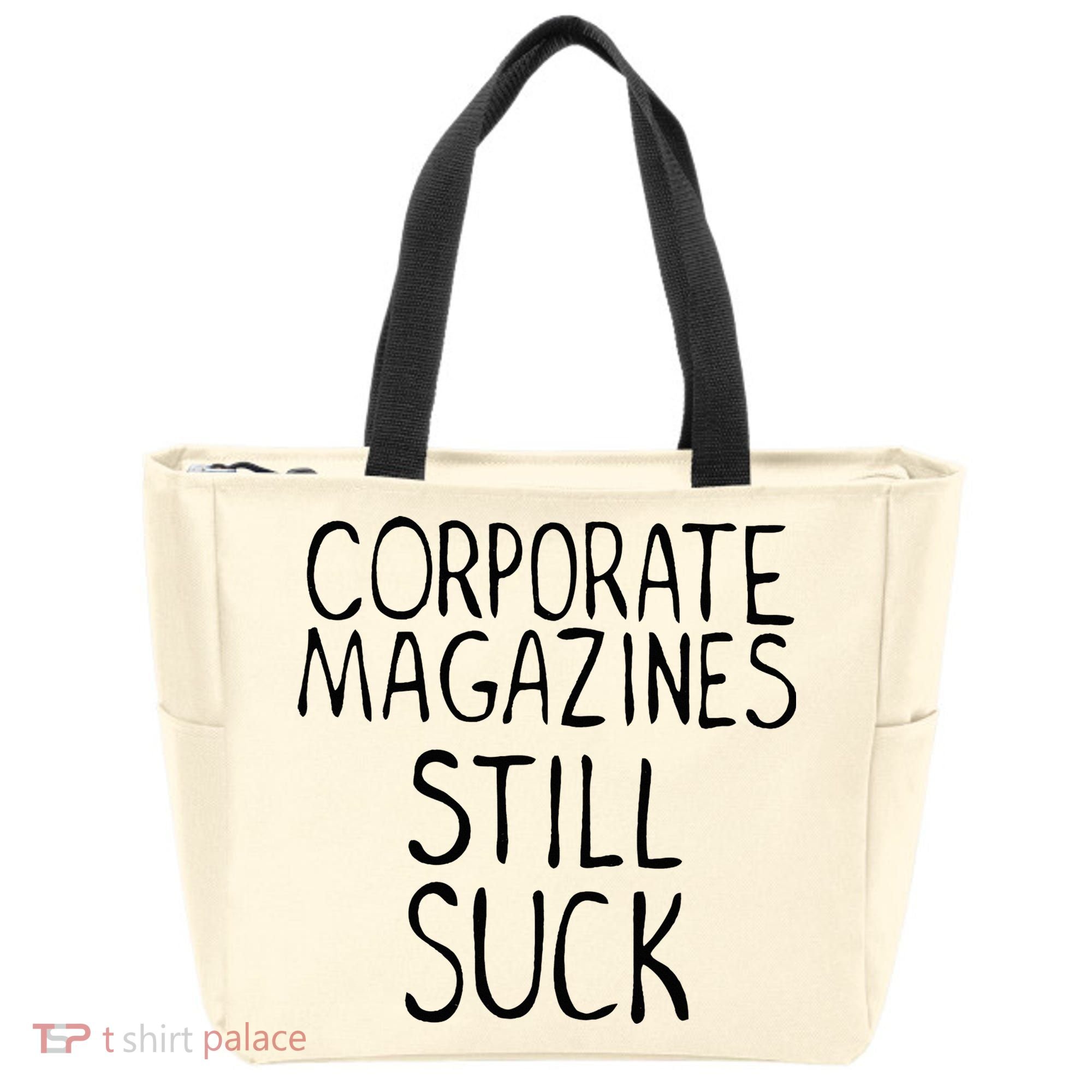 Corporate Magazines Still Suck 90s Grunge Is Dead Music Rock Tote Bag