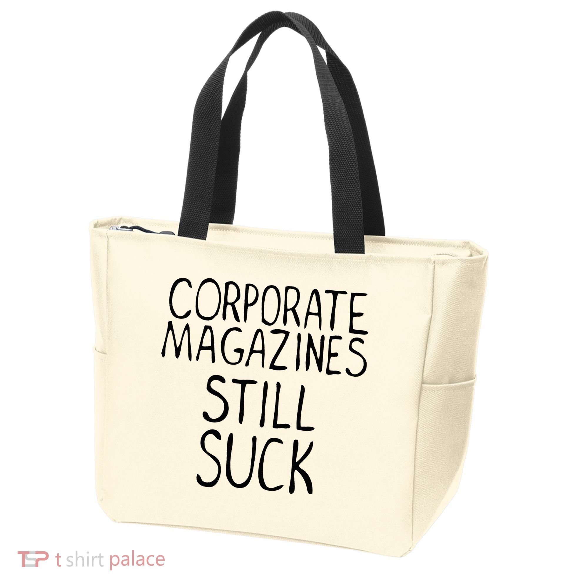 Corporate Magazines Still Suck 90s Grunge Is Dead Music Rock Tote Bag