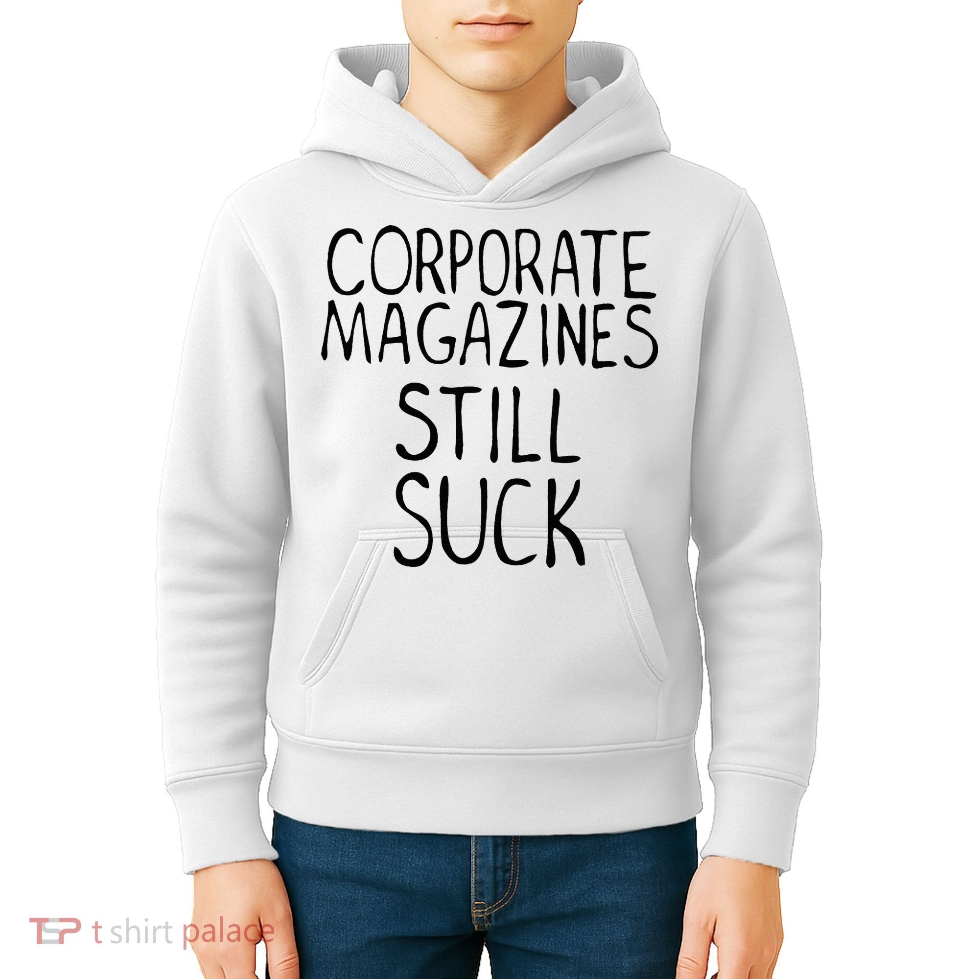 Corporate Magazines Still Suck 90s Grunge Is Dead Music Rock Kids Hoodie