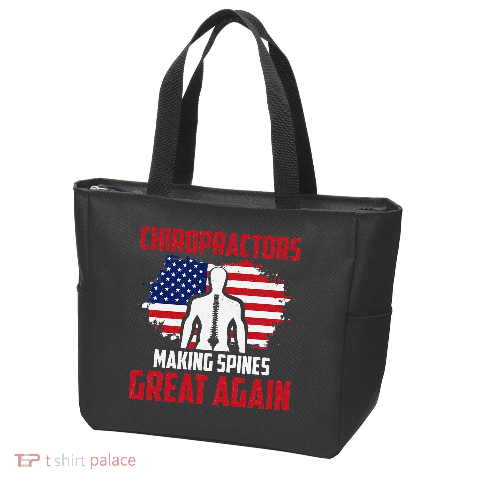 Chiropractors Making Spines Great Physical Therapist Chiro Tote Bag