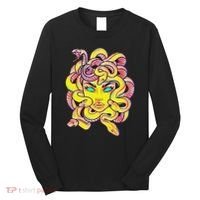Cute Medusa Scary Greek Mythology Female Monster Medusa Long Sleeve Shirt thumb 0