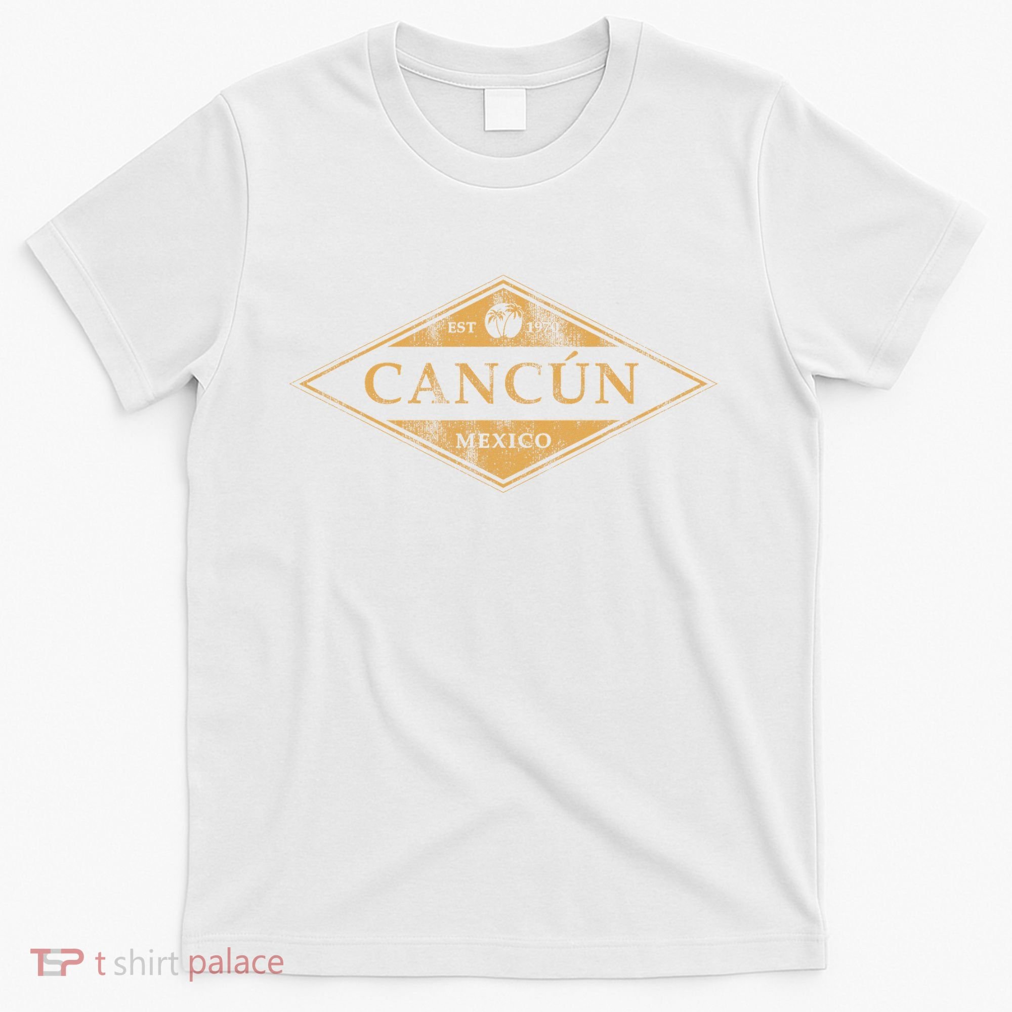 Cancun Mexico Souvenir Retro Beach Vintage T-Shirt