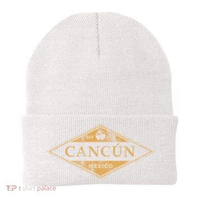 Cancun Mexico Souvenir Retro Beach Vintage Beanie