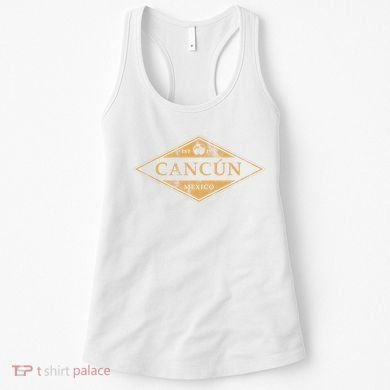 Cancun Mexico Souvenir Retro Beach Vintage Women's Tank Top