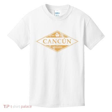 Cancun Mexico Souvenir Retro Beach Vintage Kids T-Shirt