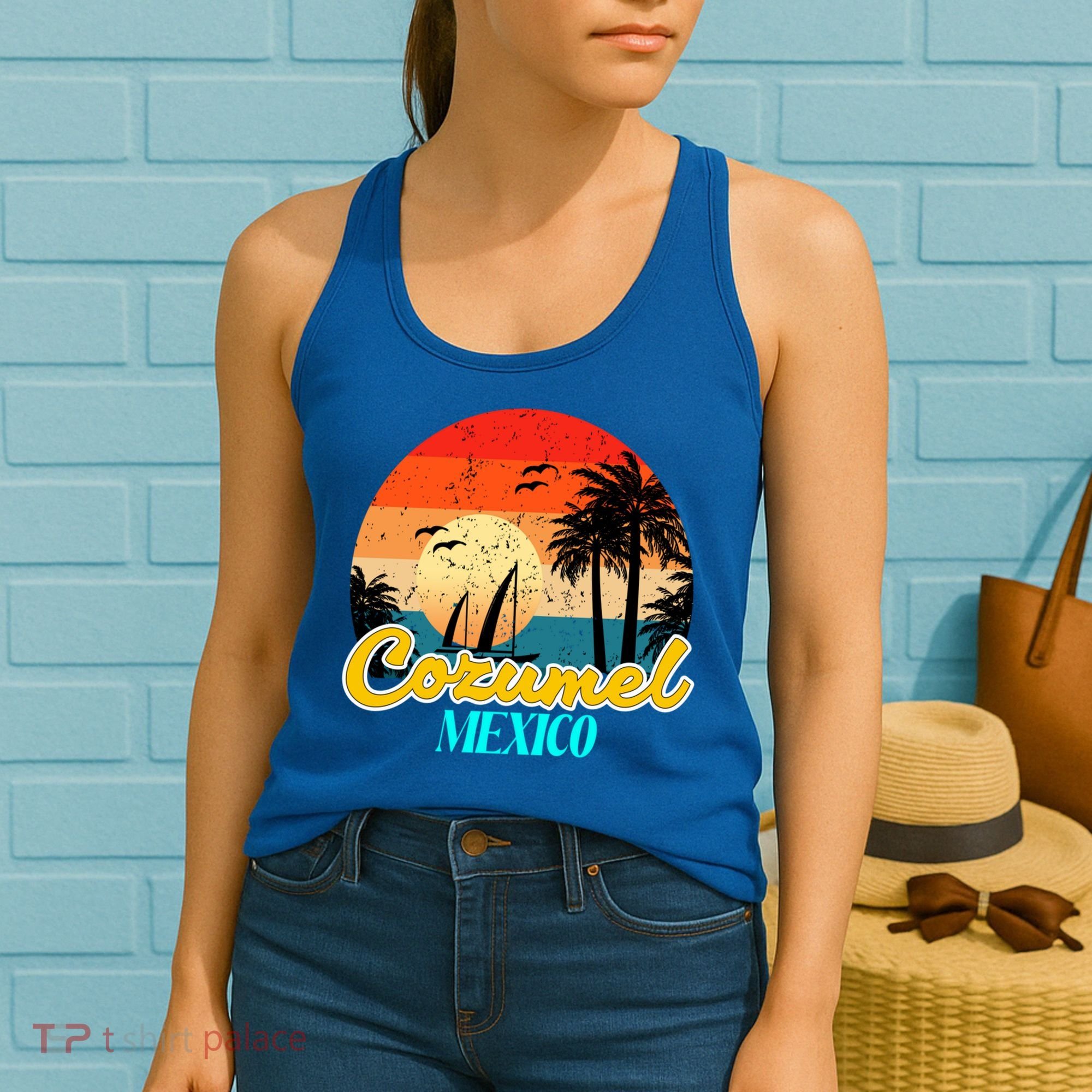 Cozumel Mexico Souvenirs Yucatan Mexico Vacay Mode Gift Women's Tank Top
