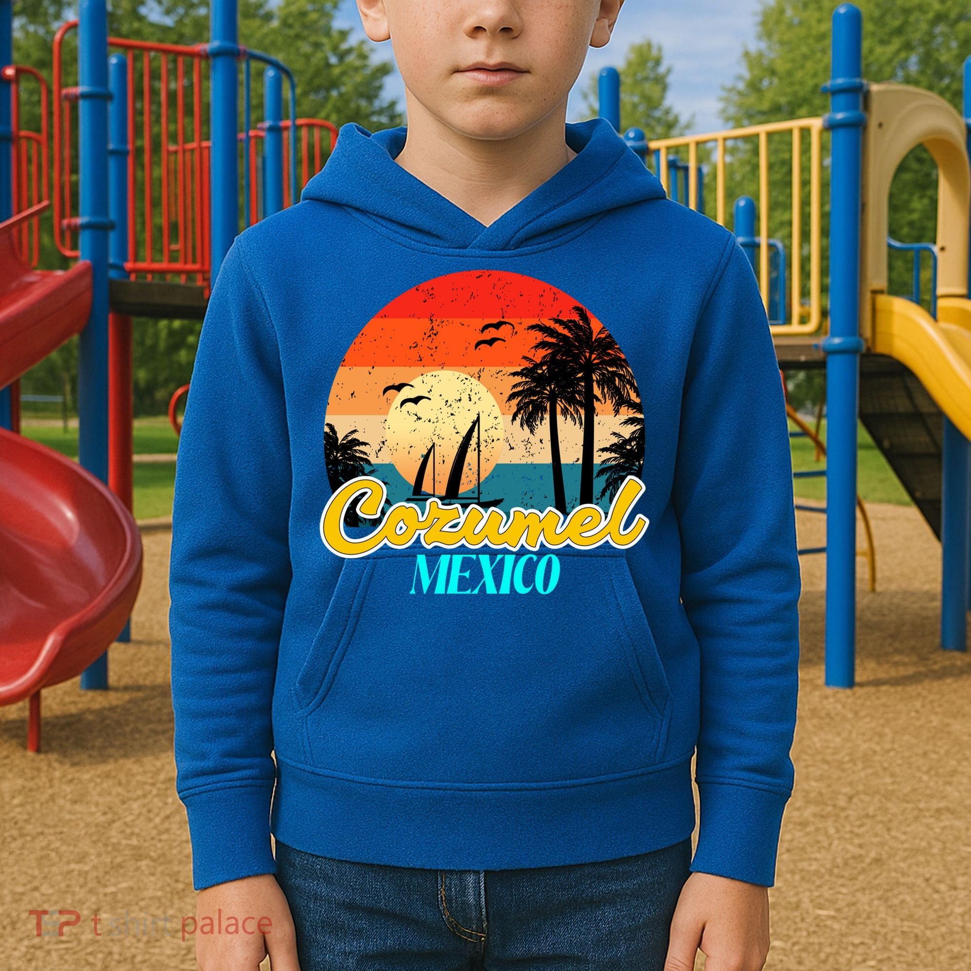 Cozumel Mexico Souvenirs Yucatan Mexico Vacay Mode Gift Kids Hoodie
