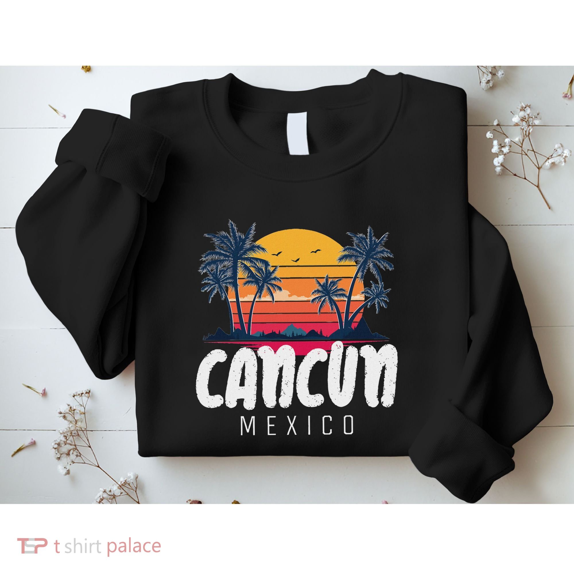 Cancun Mexico Souvenir Family Matching Vacation Cancun Sweatshirt