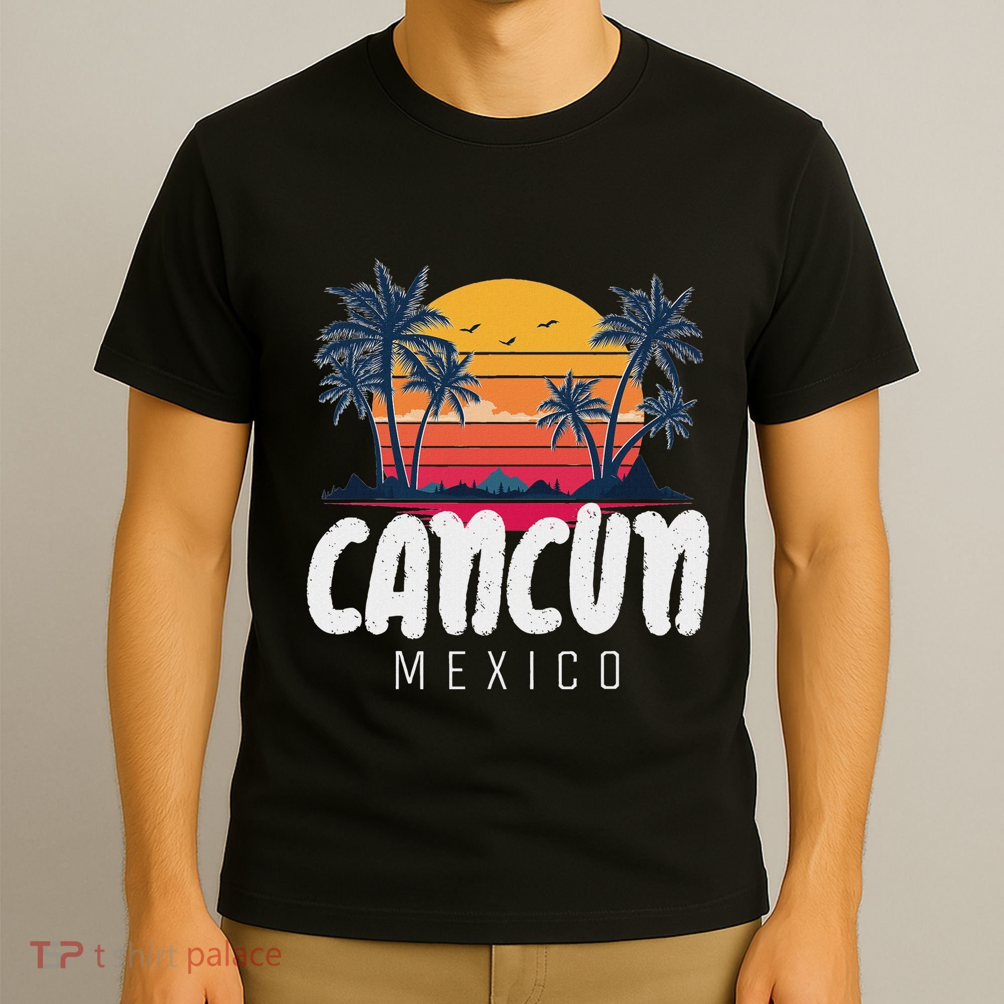 Cancun Mexico Souvenir Family Matching Vacation Cancun T-Shirt