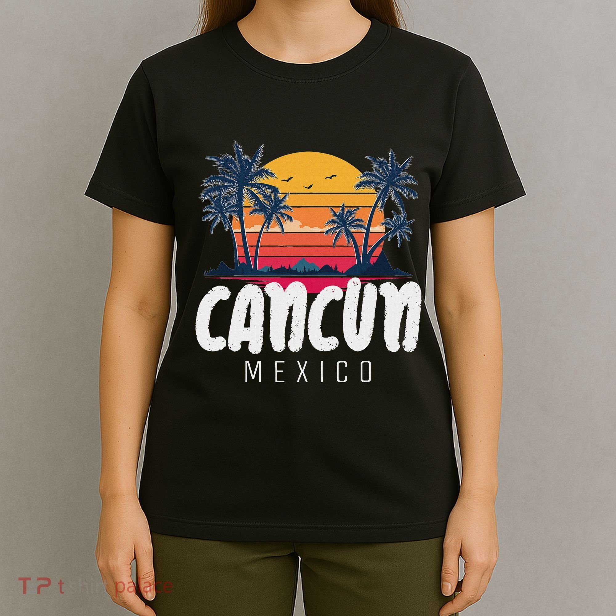 Cancun Mexico Souvenir Family Matching Vacation Cancun T-Shirt