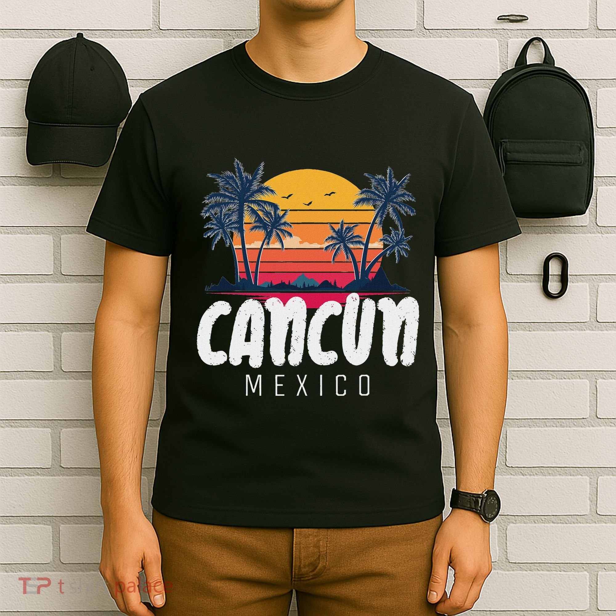 Cancun Mexico Souvenir Family Matching Vacation Cancun T-Shirt