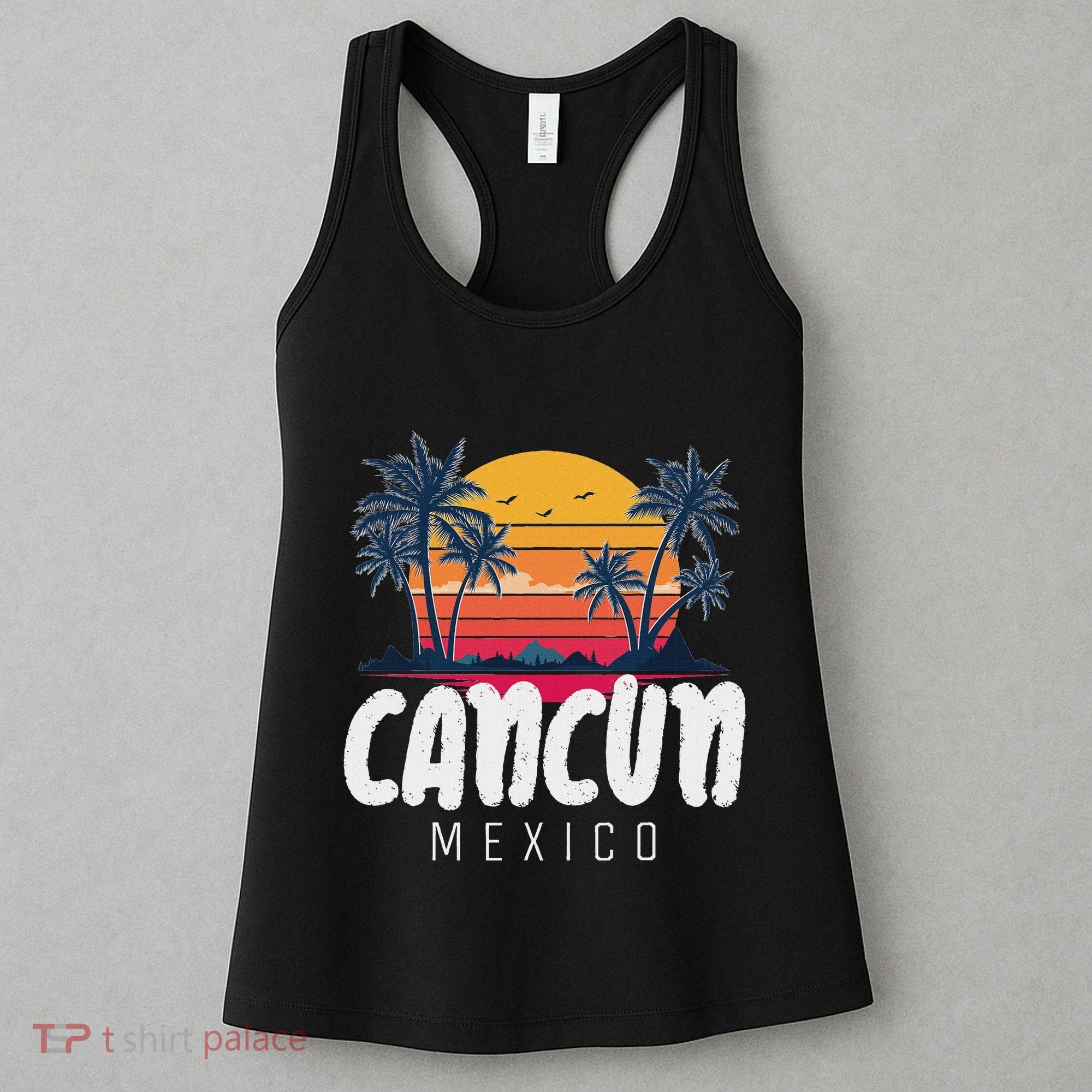 Cancun Mexico Souvenir Family Matching Vacation Cancun Women's Tank Top