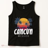 Cancun Mexico Souvenir Family Matching Vacation Cancun Tank Top thumb 2
