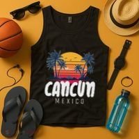 Cancun Mexico Souvenir Family Matching Vacation Cancun Tank Top thumb 4