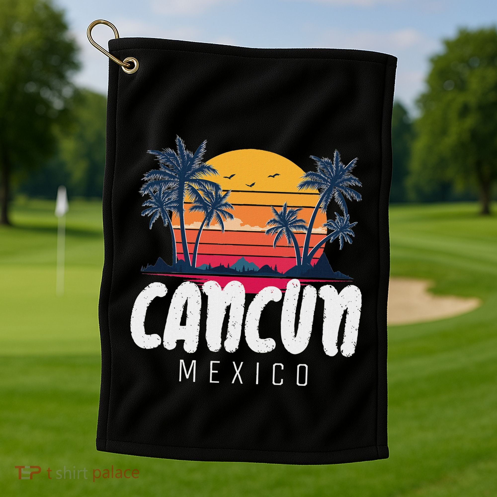 Cancun Mexico Souvenir Family Matching Vacation Cancun Golf Towel