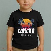 Cancun Mexico Souvenir Family Matching Vacation Cancun Toddler T-Shirt thumb 2