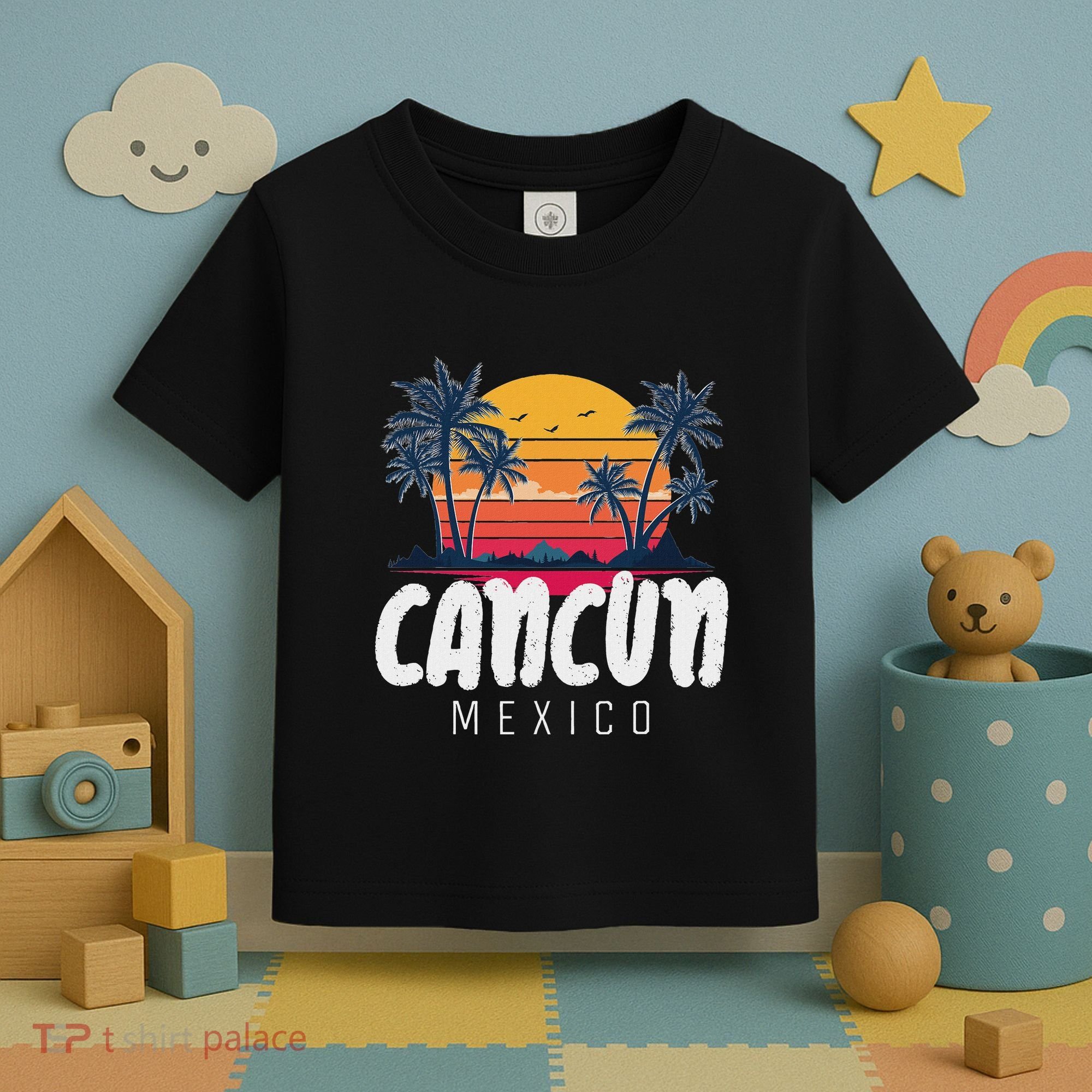 Cancun Mexico Souvenir Family Matching Vacation Cancun Toddler T-Shirt