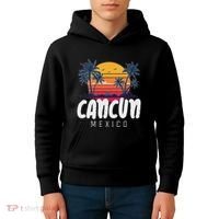 Cancun Mexico Souvenir Family Matching Vacation Cancun Kids Hoodie thumb 4