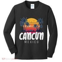 Cancun Mexico Souvenir Family Matching Vacation Cancun Kids Long Sleeve Shirt thumb 0