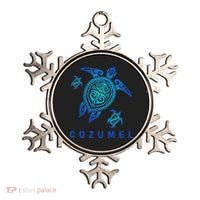 Cozumel Mexico Sea Blue Tribal Turtle Ornament thumb 0