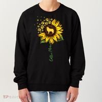 Collie Mom Sunflower Rough Collie Funny Gift Dog Mom Mama Gift Women's Sweatshirt thumb 0