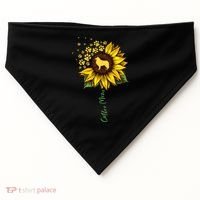 Collie Mom Sunflower Rough Collie Funny Gift Dog Mom Mama Gift USA-Made Doggie Bandana thumb 0