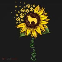 Collie Mom Sunflower Rough Collie Funny Gift Dog Mom Mama Gift Ornament thumb 1