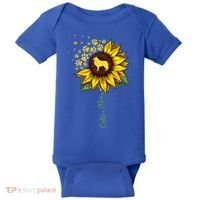 Collie Mom Sunflower Rough Collie Funny Gift Dog Mom Mama Gift Baby Bodysuit thumb 0