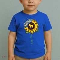 Collie Mom Sunflower Rough Collie Funny Gift Dog Mom Mama Gift Toddler T-Shirt thumb 2