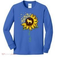 Collie Mom Sunflower Rough Collie Funny Gift Dog Mom Mama Gift Kids Long Sleeve Shirt thumb 0