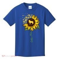 Collie Mom Sunflower Rough Collie Funny Gift Dog Mom Mama Gift Kids T-Shirt thumb 0