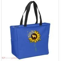 Collie Mom Sunflower Rough Collie Funny Gift Dog Mom Mama Gift Tote Bag thumb 2