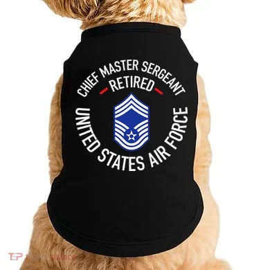 Chief Master Sergeant Retired Retirement Doggie Tank