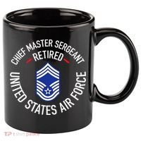 Chief Master Sergeant Retired Retirement 11oz C Handle Ceramic Mug thumb 0