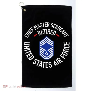 Chief Master Sergeant Retired Retirement Golf Towel