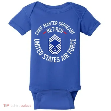 Chief Master Sergeant Retired Retirement Baby Bodysuit