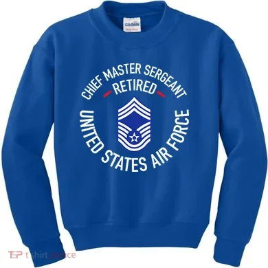 Chief Master Sergeant Retired Retirement Kids Sweatshirt
