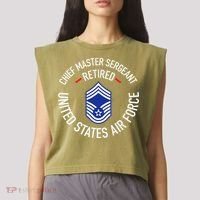 Chief Master Sergeant Retired Retirement Garment-Dyed Women's Muscle Tee thumb 2