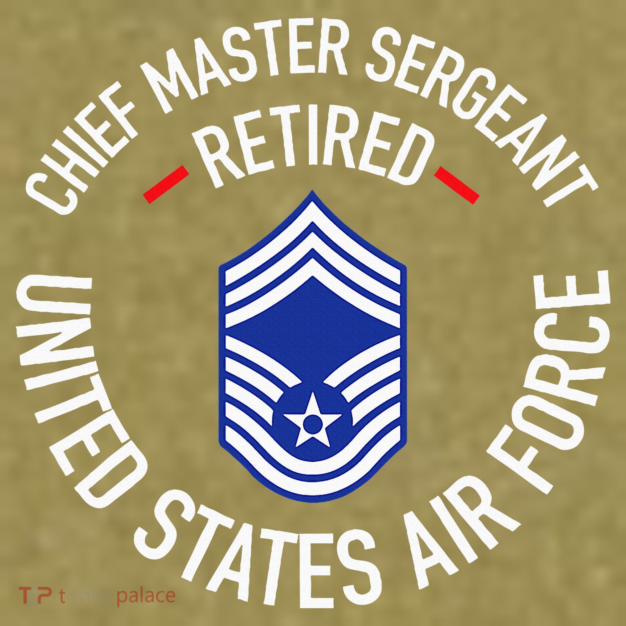Chief Master Sergeant Retired Retirement Garment-Dyed Women's Muscle Tee