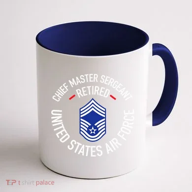 Chief Master Sergeant Retired Retirement Coffee Mug back