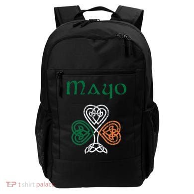County Mayo Shamrock Ireland Flag Craic And Ceol Gift Backpack