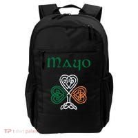 County Mayo Shamrock Ireland Flag Craic And Ceol Gift Backpack thumb 0