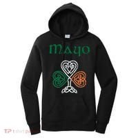 County Mayo Shamrock Ireland Flag Craic And Ceol Gift Women's Hoodie thumb 0