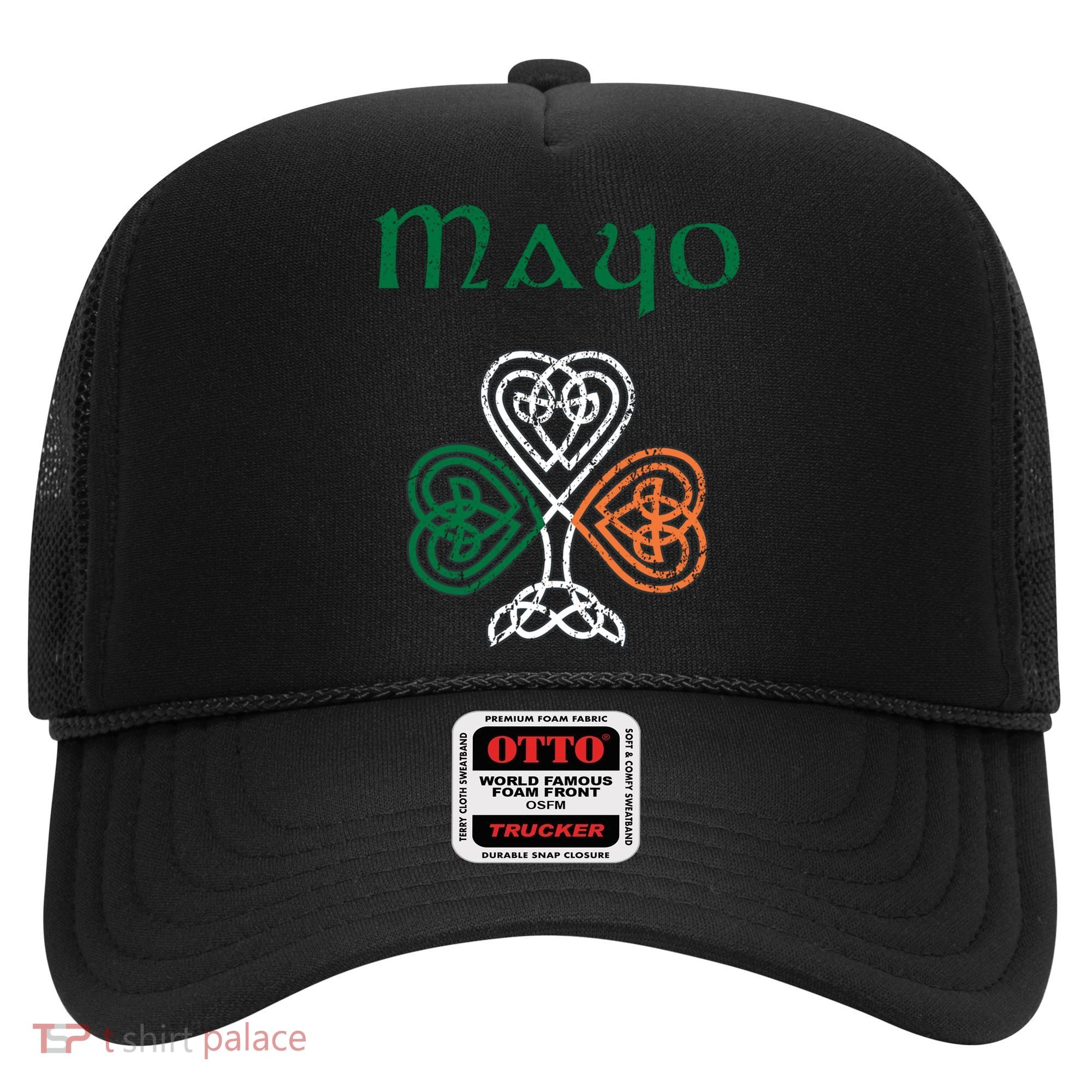 County Mayo Shamrock Ireland Flag Craic And Ceol Gift Hat