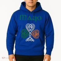 County Mayo Shamrock Ireland Flag Craic And Ceol Gift Hoodie thumb 2