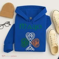 County Mayo Shamrock Ireland Flag Craic And Ceol Gift Hoodie thumb 4