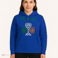County Mayo Shamrock Ireland Flag Craic And Ceol Gift Hoodie thumb 5