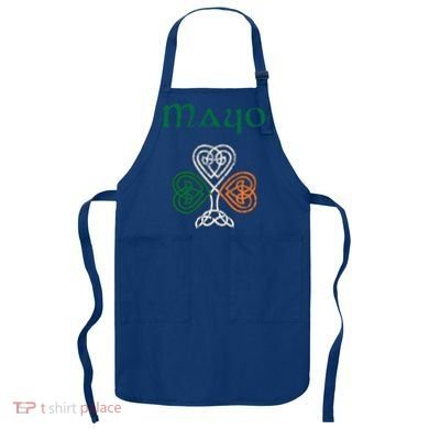 County Mayo Shamrock Ireland Flag Craic And Ceol Gift Apron