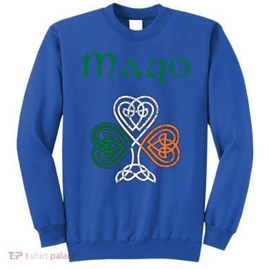 County Mayo Shamrock Ireland Flag Craic And Ceol Gift Sweatshirt