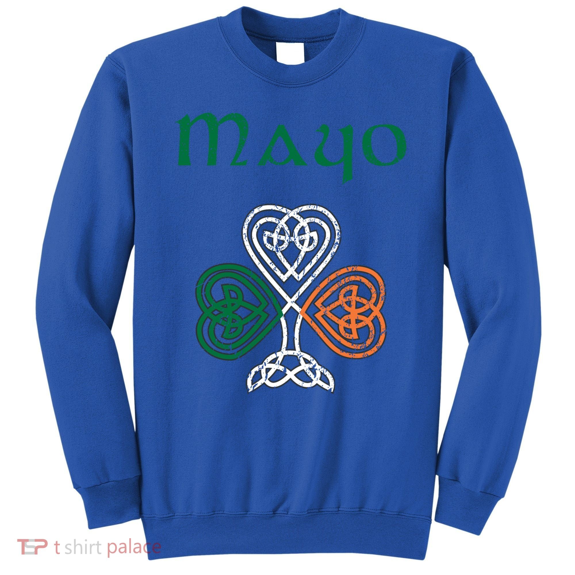 County Mayo Shamrock Ireland Flag Craic And Ceol Gift Sweatshirt